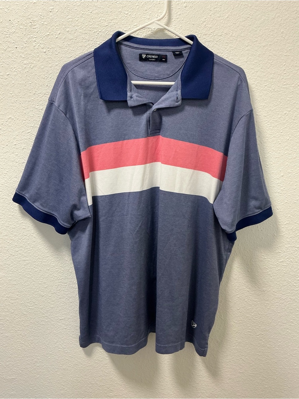 Daniel Cremieux Blue color back Pima cotton men’s XXL short sleeve polo shirt